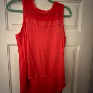 Mossimo Supply Co. Vibrant Coral Sleeveless Blouse